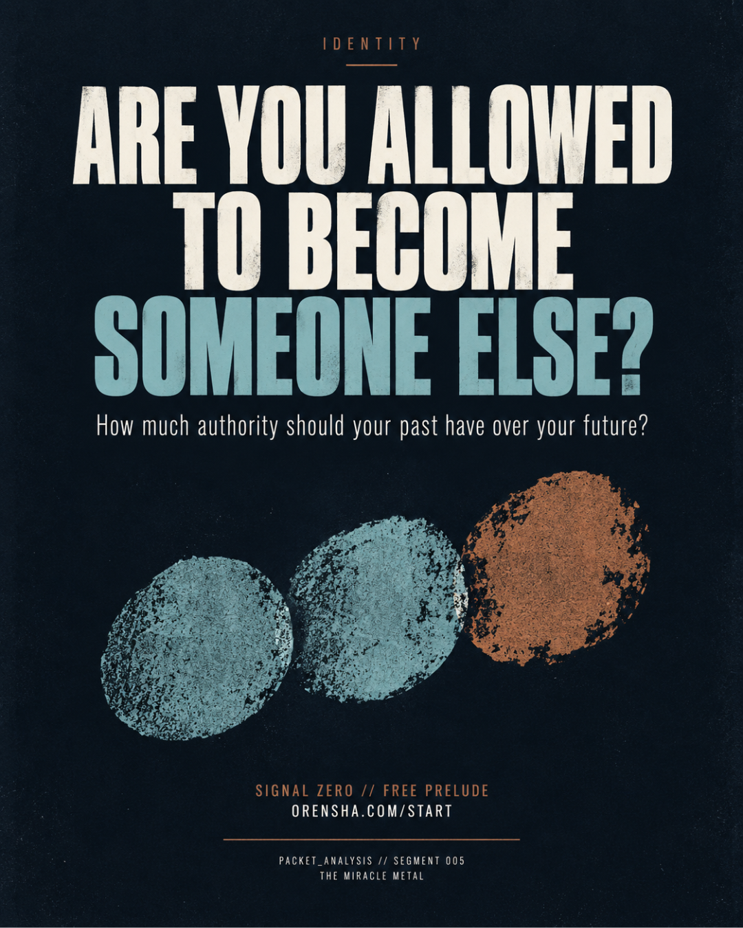 ARE YOU ALLOWED TO BECOME SOMEONE ELSE?